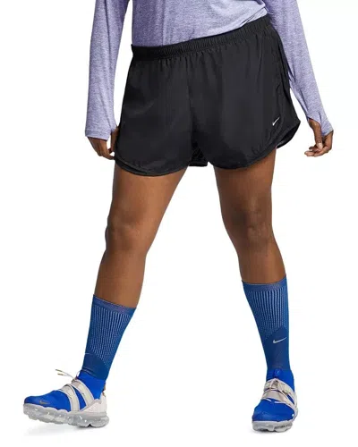 Nike Tempo Shorts Womens Black Dri Fit High Rise Flat Front Activewear Fts566