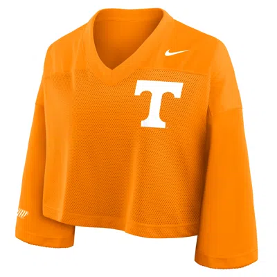 Nike Tennessee Jersey  Women's Dri-fit College Cropped Top In Orange