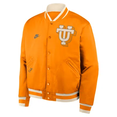 Nike Tennessee Legacy  Men's College Full-snap Bomber Jacket In Orange