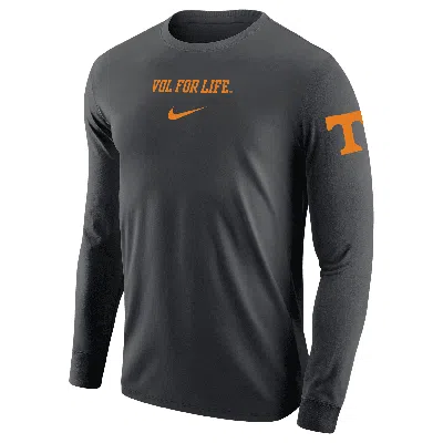 Nike Tennessee  Men's College Long-sleeve T-shirt In Grey