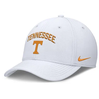 Nike Tennessee On-field Rise Swoosh  Men's Dri-fit College Hat In White