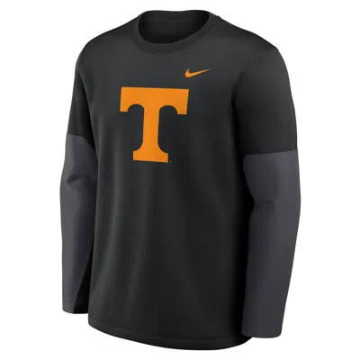 Nike Black Tennessee Volunteers 2025 Sideline Coach Performance Long Sleeve T-shirt
