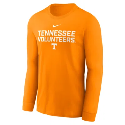 Nike Tennessee Sideline  Men's Dri-fit College Long-sleeve T-shirt In Orange