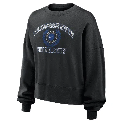 Nike Tennessee State  Women's College Crew-neck Sweatshirt In Black