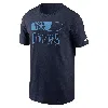 Nike Tennessee Titans Air Essential  Men's Nfl T-shirt In Blue