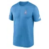 Nike Light Blue Tennessee Titans Sideline Alt Pack Small Logo Legend Performance T-shirt In Blue