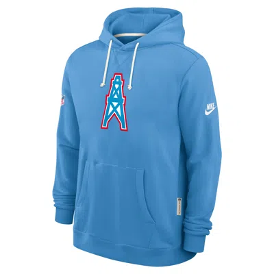 Nike Tennessee Titans Alt Offensive Set Play Sideline  Men's Dri-fit Nfl Pullover Hoodie In Blue