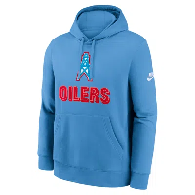 Nike Tennessee Titans Best Season Rewind Club  Men's Nfl Pullover Hoodie In Blue