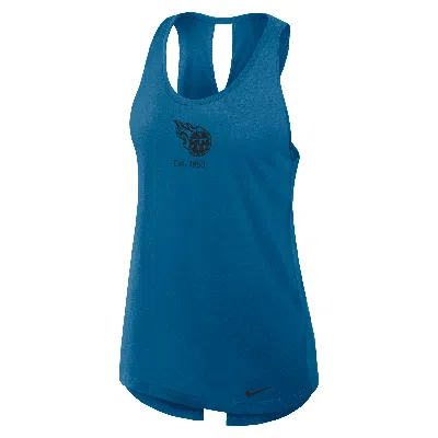 Nike Tennessee Titans Established  Women's Dri-fit Nfl Tank Top In Blue