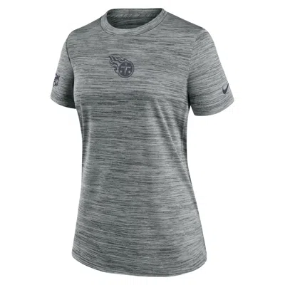 Nike Tennessee Titans Sideline Team Issue Velocity  Women's Dri-fit Nfl T-shirt
