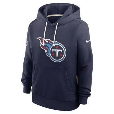 Nike Tennessee Titans Sideline  Women's Dri-fit Nfl Pullover Hoodie In Blue