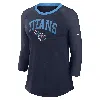 Nike Tennessee Titans  Women's Nfl 3/4-sleeve T-shirt In Blue