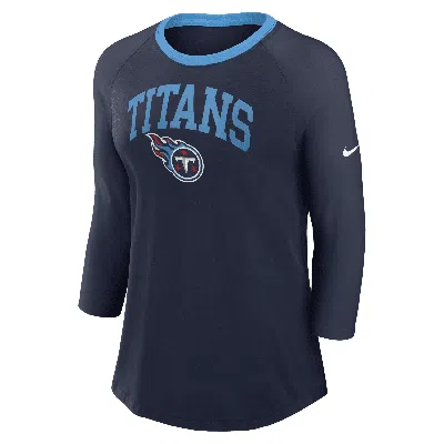 Nike Tennessee Titans  Women's Nfl 3/4-sleeve T-shirt In Blue