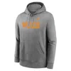 Nike Tennessee Volunteers Legacy Club Primary Logo  Men's College Pullover Hoodie In Grey