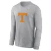 Nike Tennessee Volunteers Primary Logo  Men's College Long-sleeve T-shirt In Grey