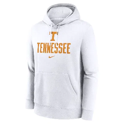 Nike Tennessee Volunteers Primetime Club Campus  Men's College Pullover Hoodie In White