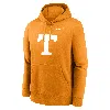 Nike Tennessee Volunteers Primetime Evergreen Club Primary Logo  Men's College Pullover Hoodie In Tennessee Orange