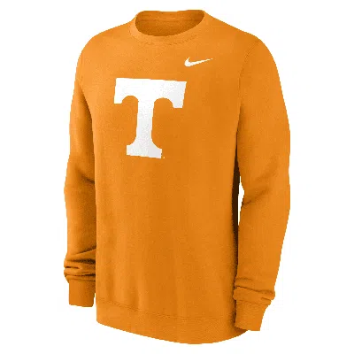Nike Tennessee Volunteers Primetime Evergreen Logo  Men's College Pullover Crew In Orange