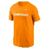 Nike Tennessee Volunteers Primetime Wordmark  Men's College T-shirt In Orange