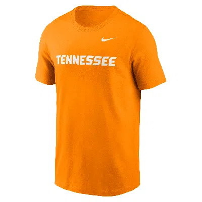 Nike Tennessee Volunteers Primetime Wordmark  Men's College T-shirt In Orange