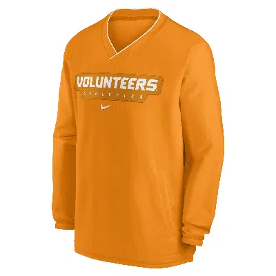 Nike Tennessee Volunteers Sideline  Men's College Long-sleeve Windshirt In Orange