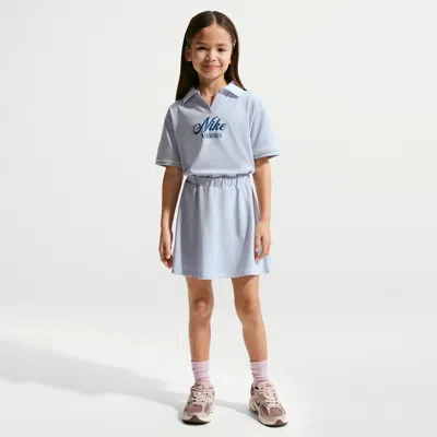 Nike Tennis Lifestyle Little Kids' Short-sleeve Dress In Blue