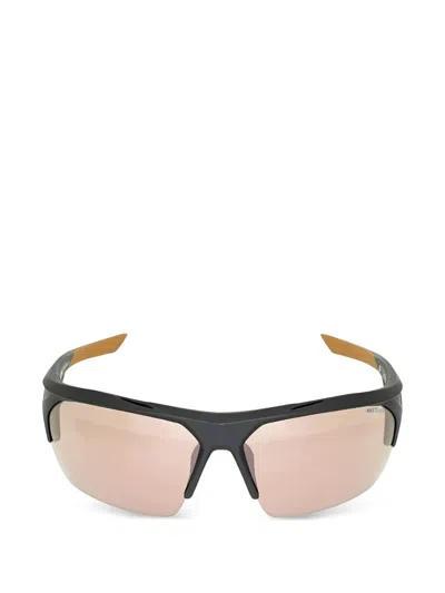 Nike Terminus Geometric-frame Sunglasses In Brown