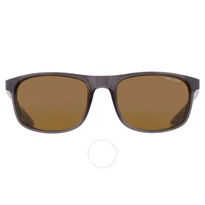 Nike Terrain Square Unisex Sunglasses  Endure E Mi Cw4651 021 59 In Brown