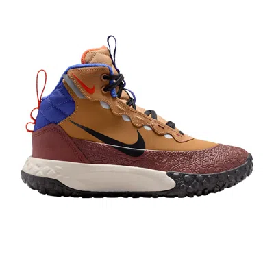 Pre-owned Nike Terrascout Gs 'flax Black Bronze Eclipse' | Brown | Kid's Size 3.5