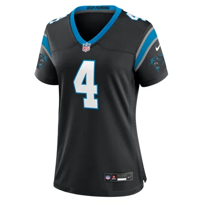 Nike Tetairoa Mcmillan Carolina Panthers  Women's Nfl Game Jersey In Black