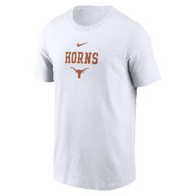 Nike Texas 2-hit Stacked  Men's College T-shirt In White