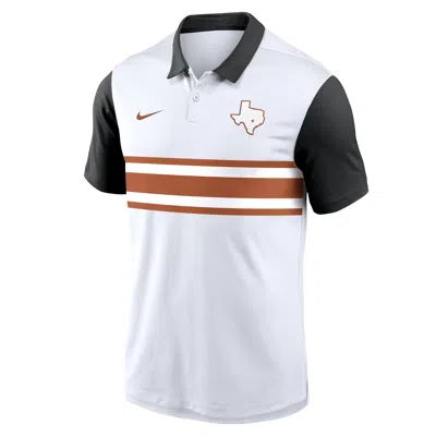 Nike Texas Athletic Prep Vapor Alt Logo  Men's Dri-fit College Polo In White