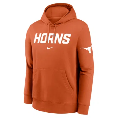 Nike Texas Club 2-hit Nickname  Men's College Pullover Hoodie In Orange
