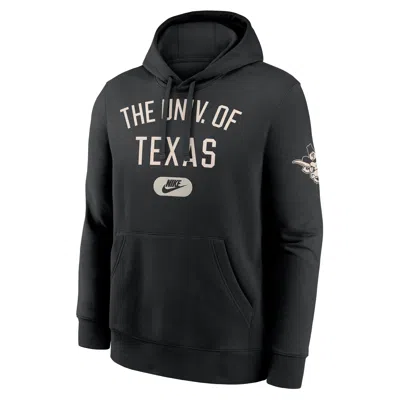 Nike Texas Club  Men's College Pullover Hoodie In Black