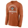 Nike Texas Legacy Arched Logo  Men's College Long-sleeve T-shirt In Orange
