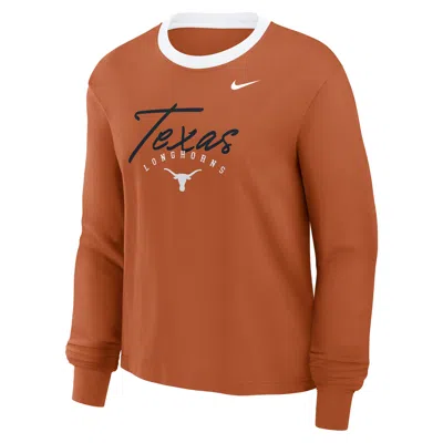 Nike Texas Legacy  Women's College Long-sleeve T-shirt In Brown