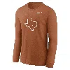 Nike Texas Longhorns Alternate Logo  Men's College Long-sleeve T-shirt In Orange