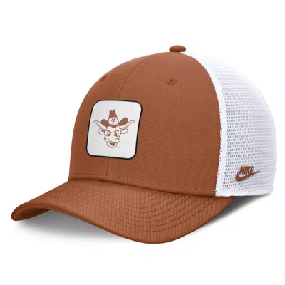 Nike Texas Longhorns Legacy Rise Mascot  Unisex College Trucker Adjustable Hat In Orange