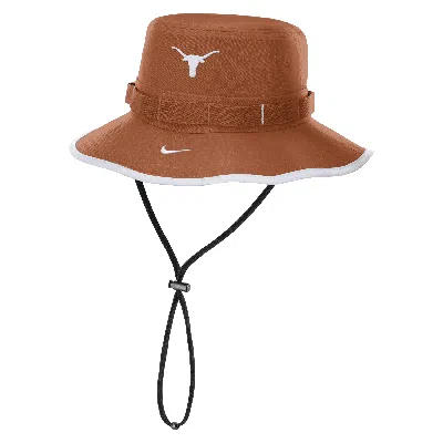 Nike Texas Longhorns On-field Apex Boonie  Unisex Dri-fit College Bucket Hat In Orange