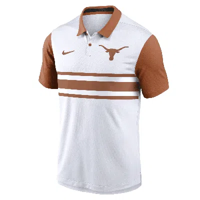 Nike Texas Longhorns Primetime Campus Vapor  Men's Dri-fit College Polo In White