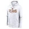 Nike Texas Longhorns Primetime Club Campus  Men's College Pullover Hoodie In White
