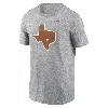 Nike Men's Heather Gray Texas Longhorns Primetime Evergreen Alternate Logo T-shirt In Grey