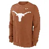 Nike Texas Longhorns Primetime Evergreen Logo  Men's College Pullover Crew In Orange