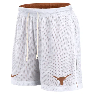 Nike Texas Longhorns Primetime Reversible  Men's Dri-fit College Shorts In White