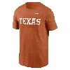Nike Texas Longhorns Primetime Wordmark  Men's College T-shirt In Orange