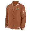 Nike Texas Longhorns Sideline  Men's College Full-zip Bomber Jacket In Orange