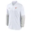 Nike Texas  Men's Dri-fit College 1/2-zip Top In White