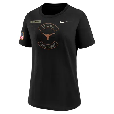 Nike Texas Military Appreciation  Women's Dri-fit College T-shirt In Black