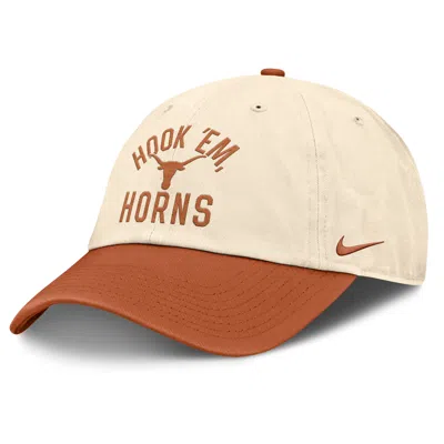 Nike Texas Primetime 2-tone Club  Unisex College Adjustable Hat In Neutral