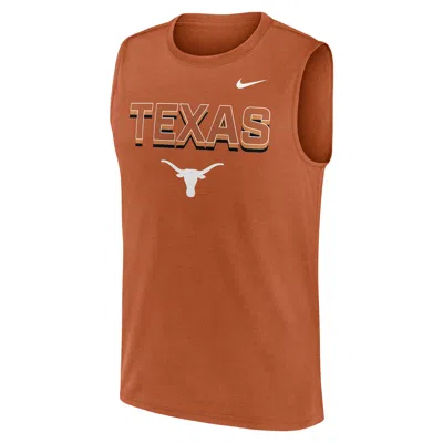 Nike Texas Primetime Legend Tricode  Men's Dri-fit College Muscle Tank Top In Orange